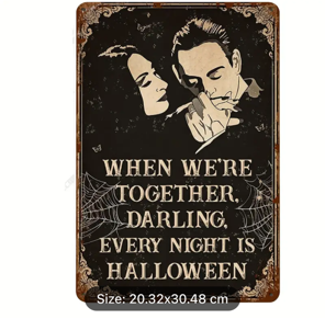 Husband and Wife Iron Sign