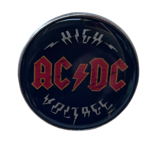 AC/DC High Voltage pin badge