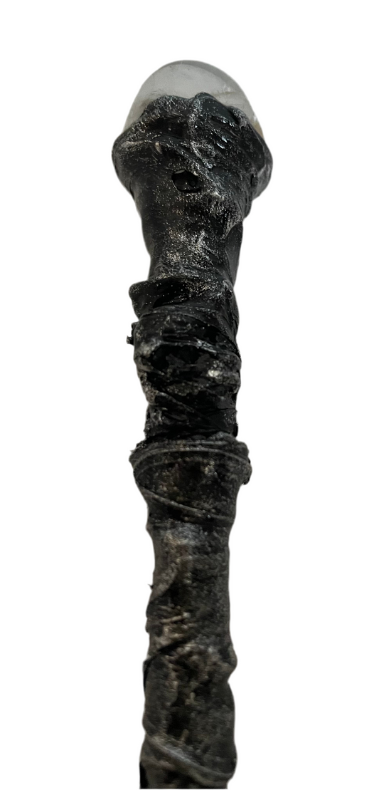 Black crystal wand