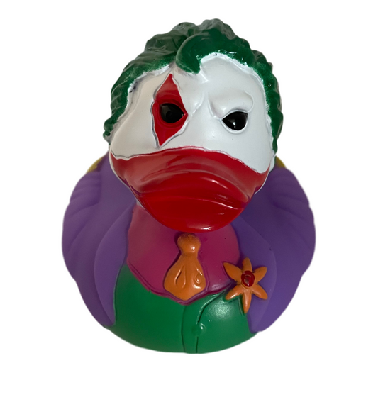 Joker rubber duck figurine