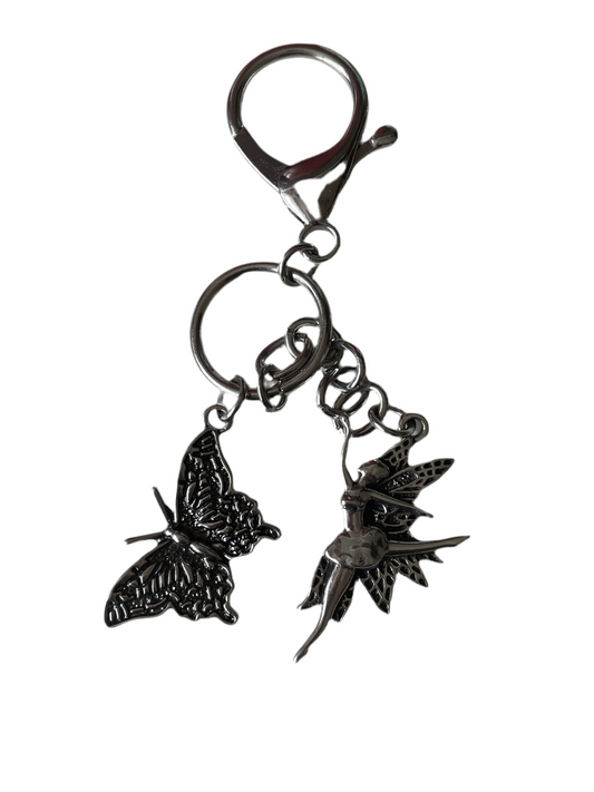Butterfly and Fairy Keyring