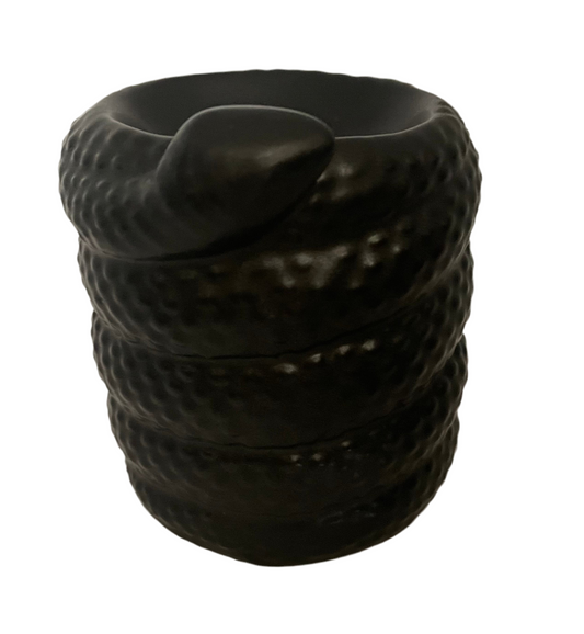 Black snake oil burner and wax warmer