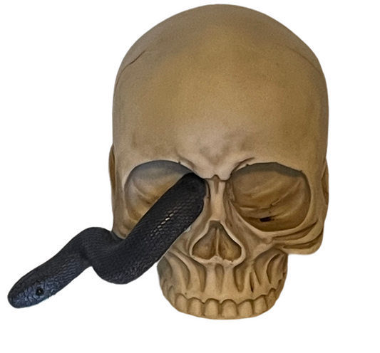 Skull and Snake ornament