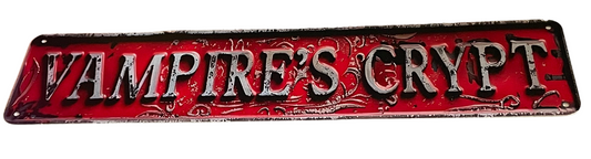 Vampire’s crypt sign