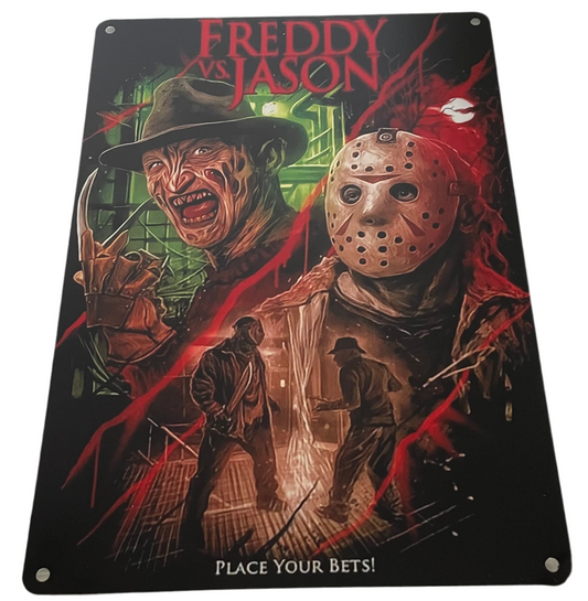 Freddy vs Jason sign