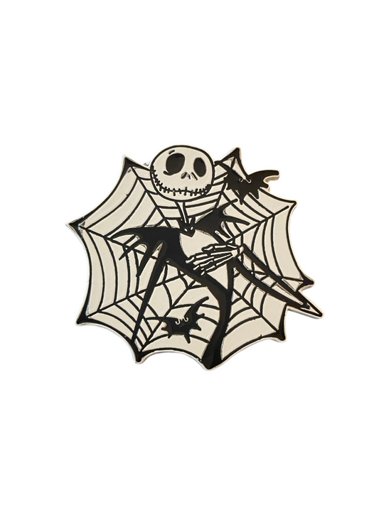 Jack Skellington Spiderweb Pin Badge
