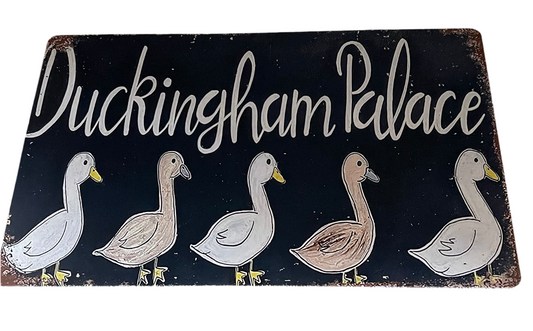 Duckingham Palace sign
