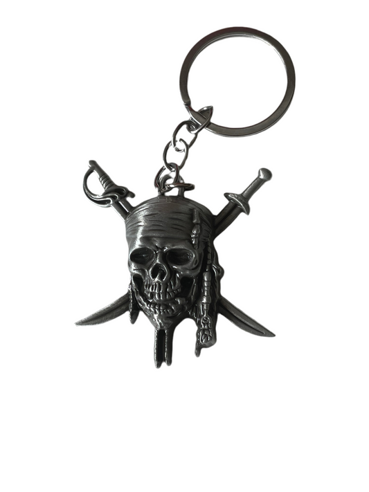 Pirate skull and crossbones Keyring