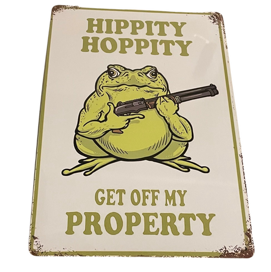 Hippity Hoppity sign