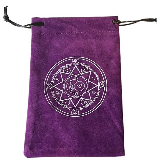 Purple Tarot card bag