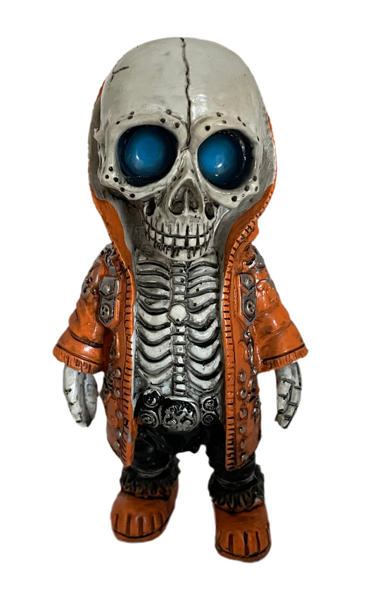Skeleton with Orange hood figurine