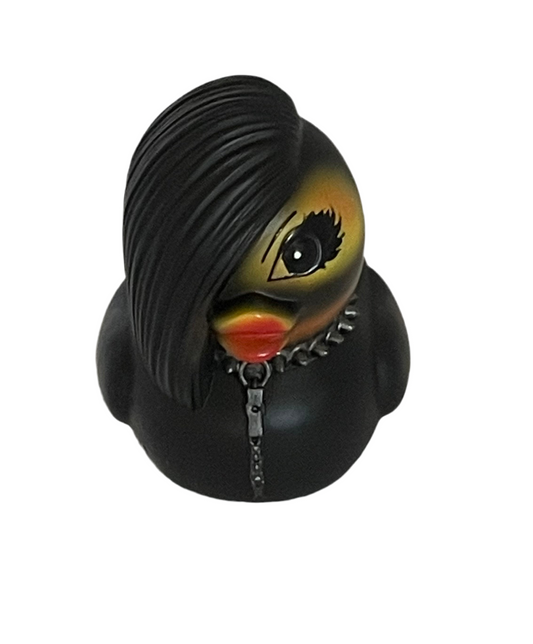 Goth duck figurine