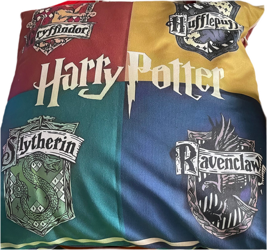 Harry Potter school houses cushion