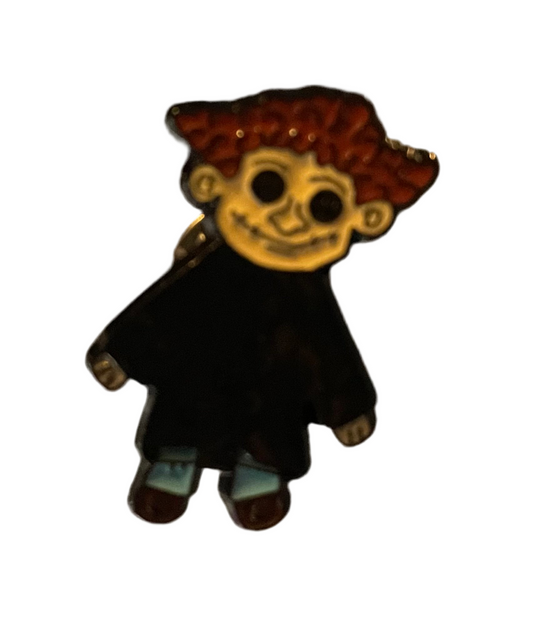Coraline’s brother Wyborn pin badge