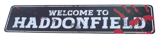 Welcome to Haddonfield sign
