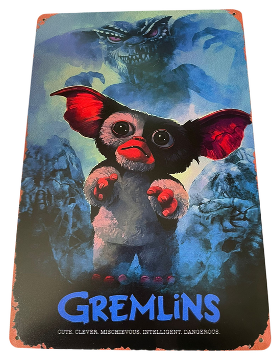 Gremlins Gizmo and Stripe sign