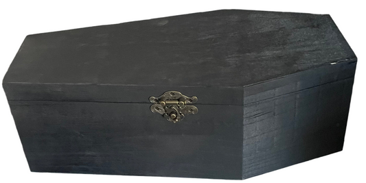 Wooden coffin wine box