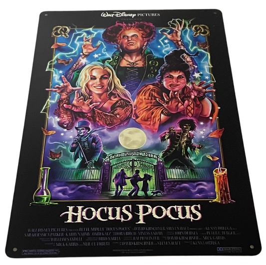 Walt Disney pictures present Hocus Pocus sign