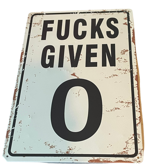 Fucks given 0 sign