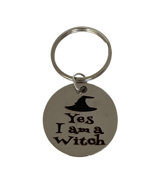 Yes I am a witch keyring