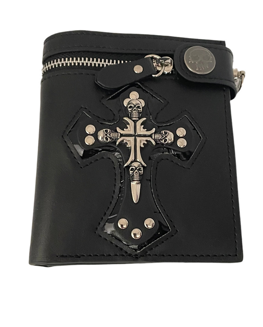 Black chain wallet