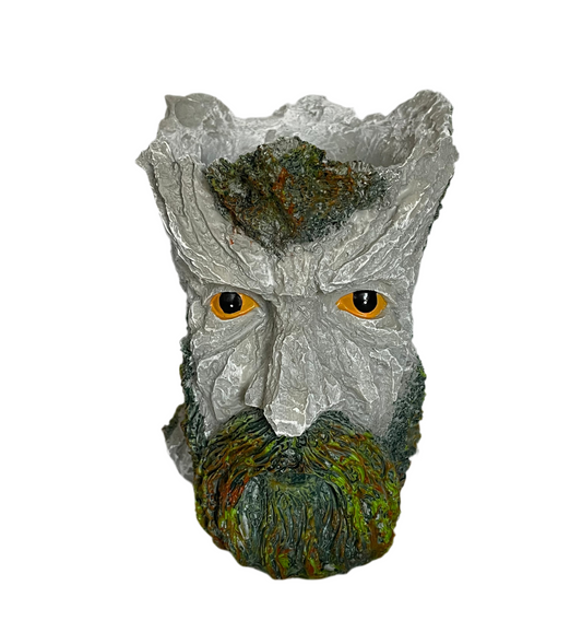 Bearded man plant pot