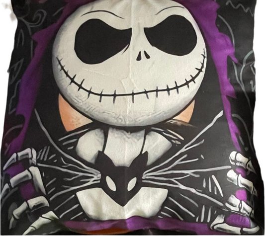 Jack Skellington bursting through cushion
