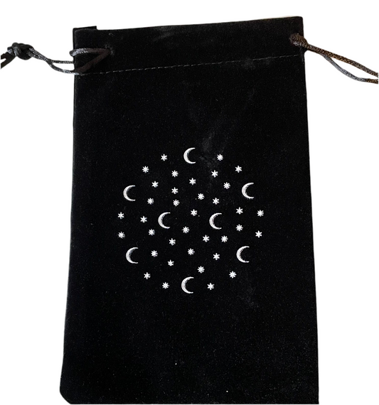 Tarot moon and stars bag