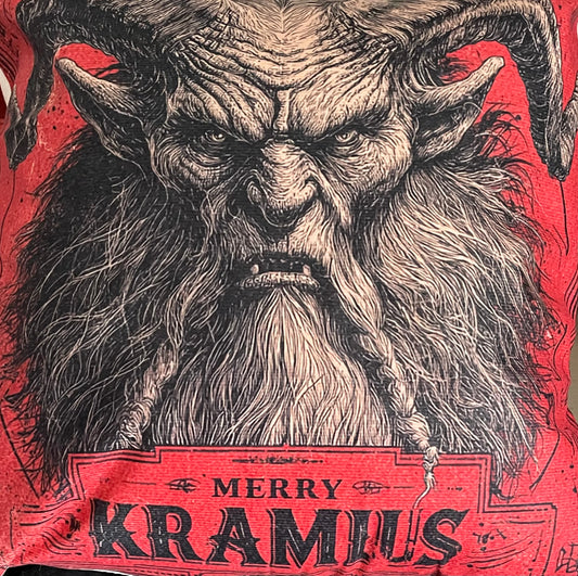 Krampus cushion