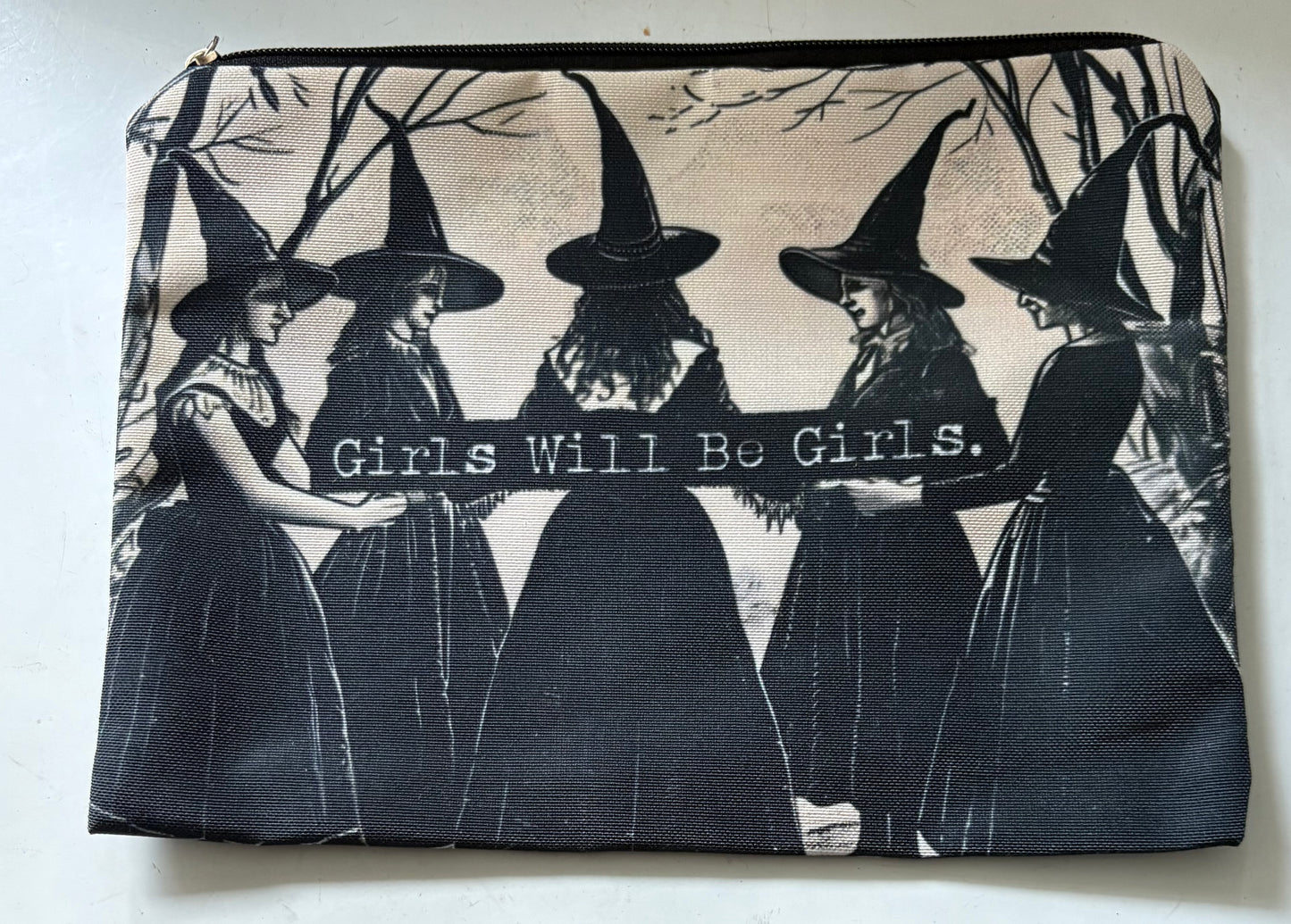 Witches girls will be girls make up bag