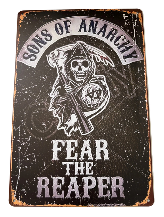 Sons of Anarchy fear the reaper sign