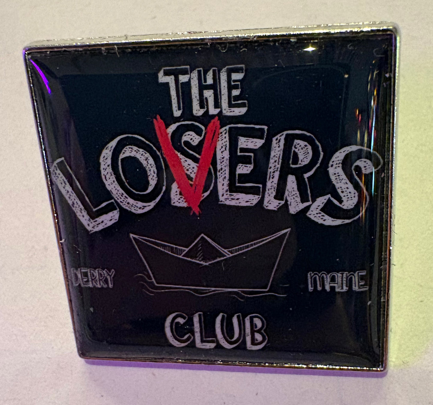 The Lovers club pin badge