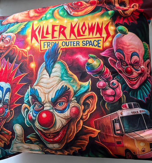 Killer Klowns from outer space cushion