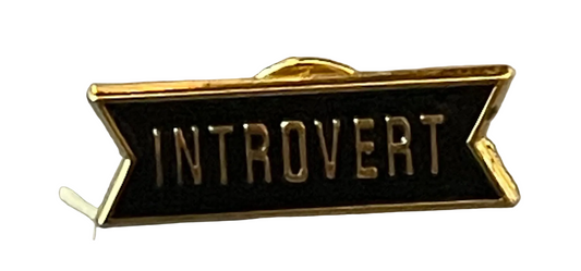 Introvert pin badge