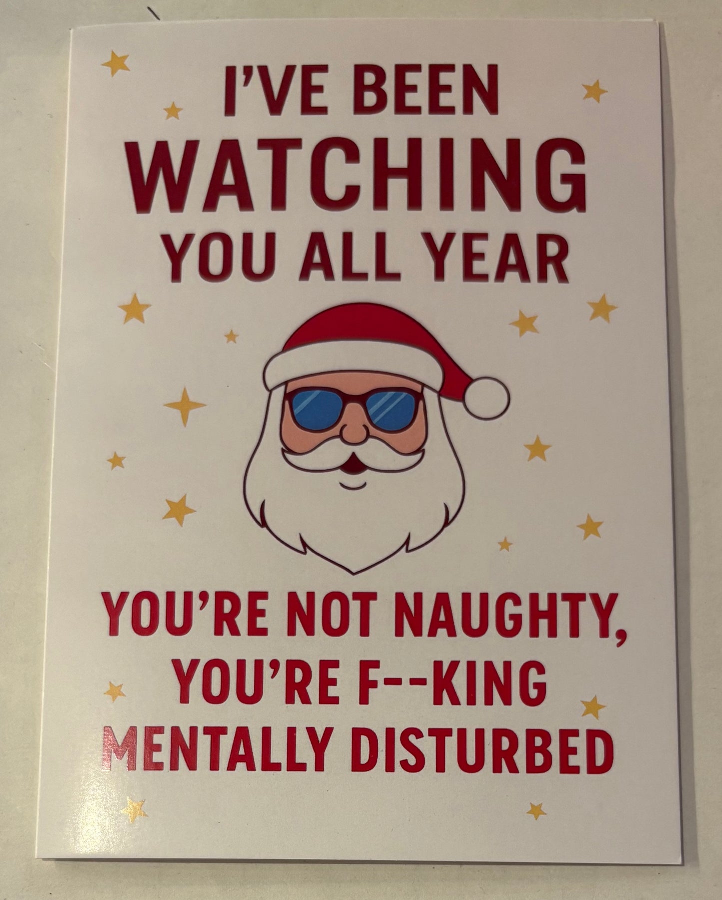I’ve been watching you all year Christmas card