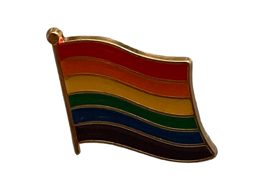Pride flag pin badge