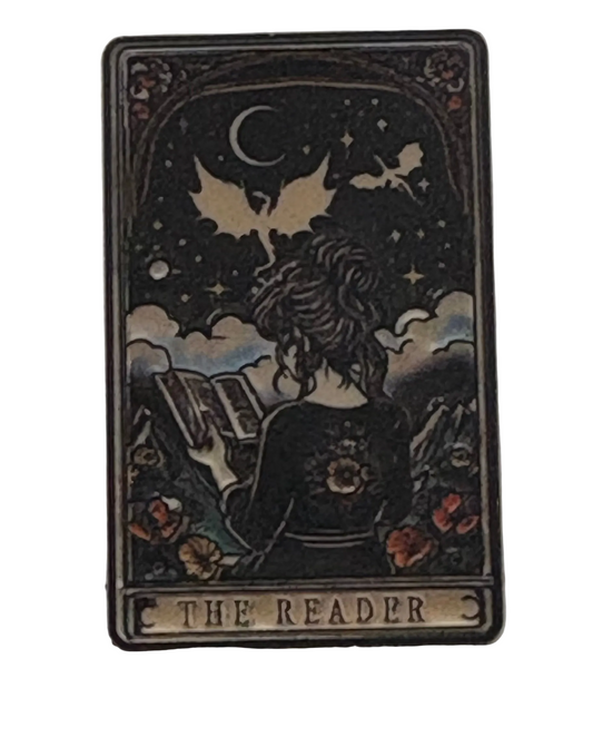 The Reader pin badge