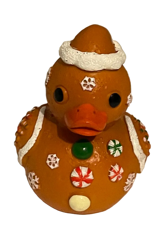 Gingerbread duck figurine