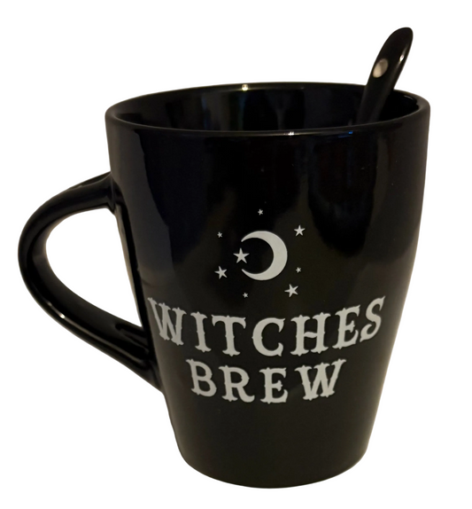 Witches brew mug and spoon set