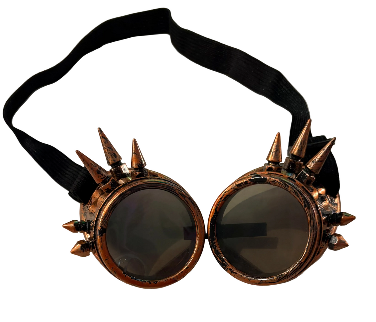 Gold steam punk goggles
