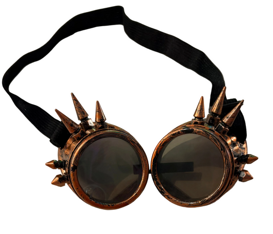 Gold steam punk goggles