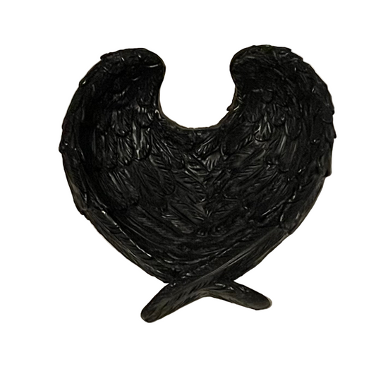 Raven wing trinket dish