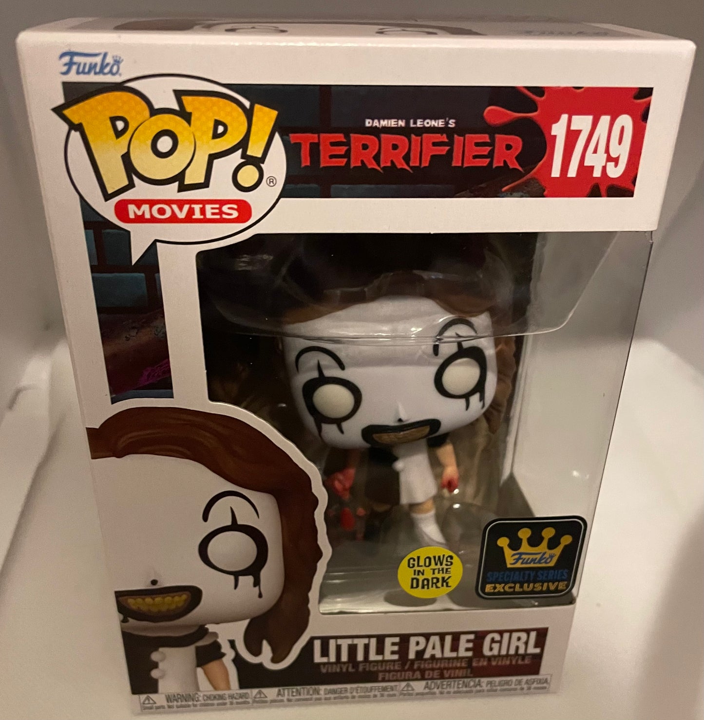 Terrifier 2 Little Pale Girl glows in the dark Funko