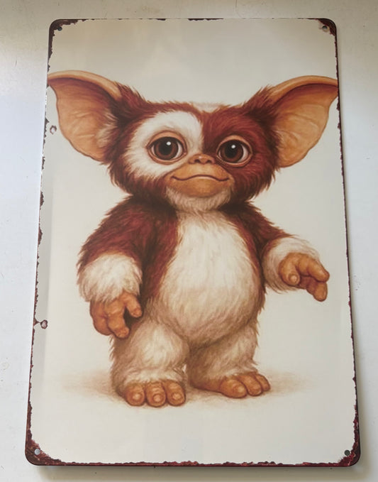 Gizmo standing up sign