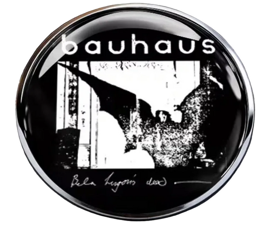 Bauhaus round pin badge