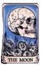 The moon tarot card magnet