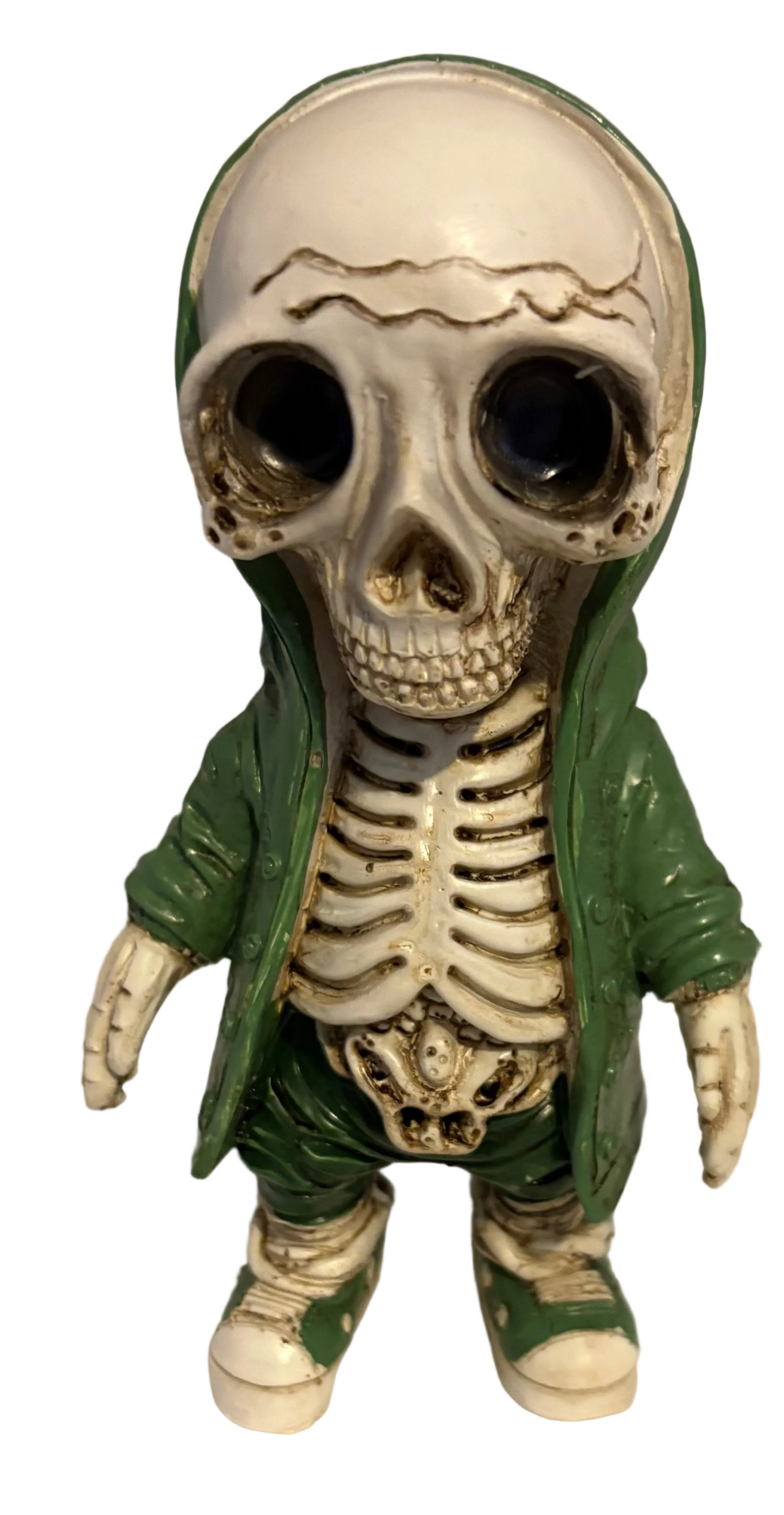 Skeleton with Green Hoodie figurine