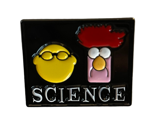 The Muppets science pin badge
