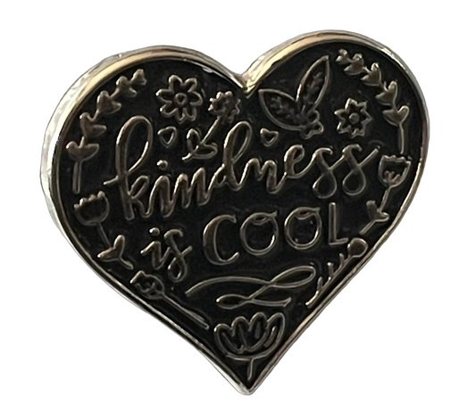 Kindness is cool pin badge