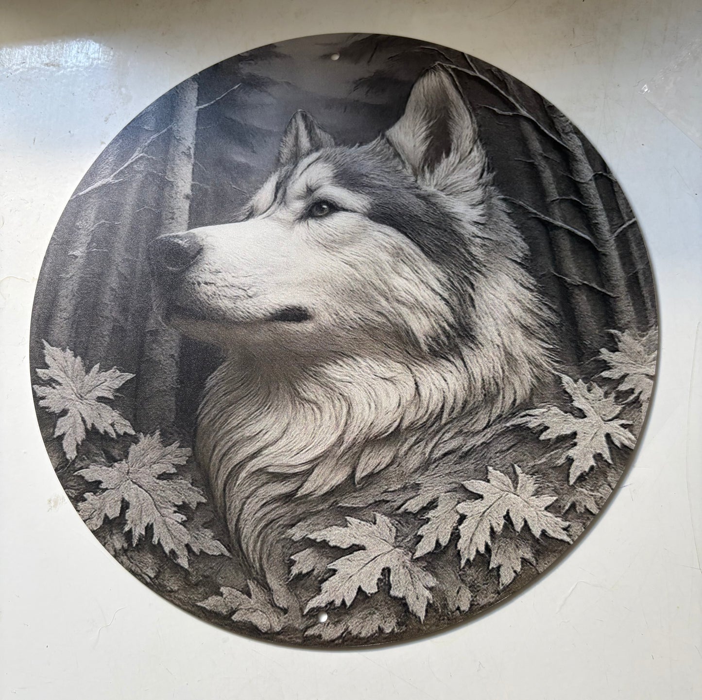 Wolf round sign
